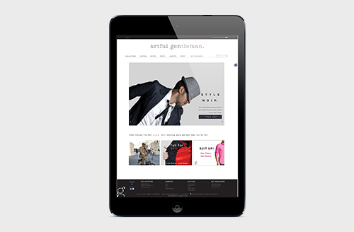 Artfull Gentleman website project